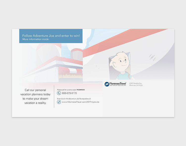 Back panel with information regarding the offers for the Direct Mailer